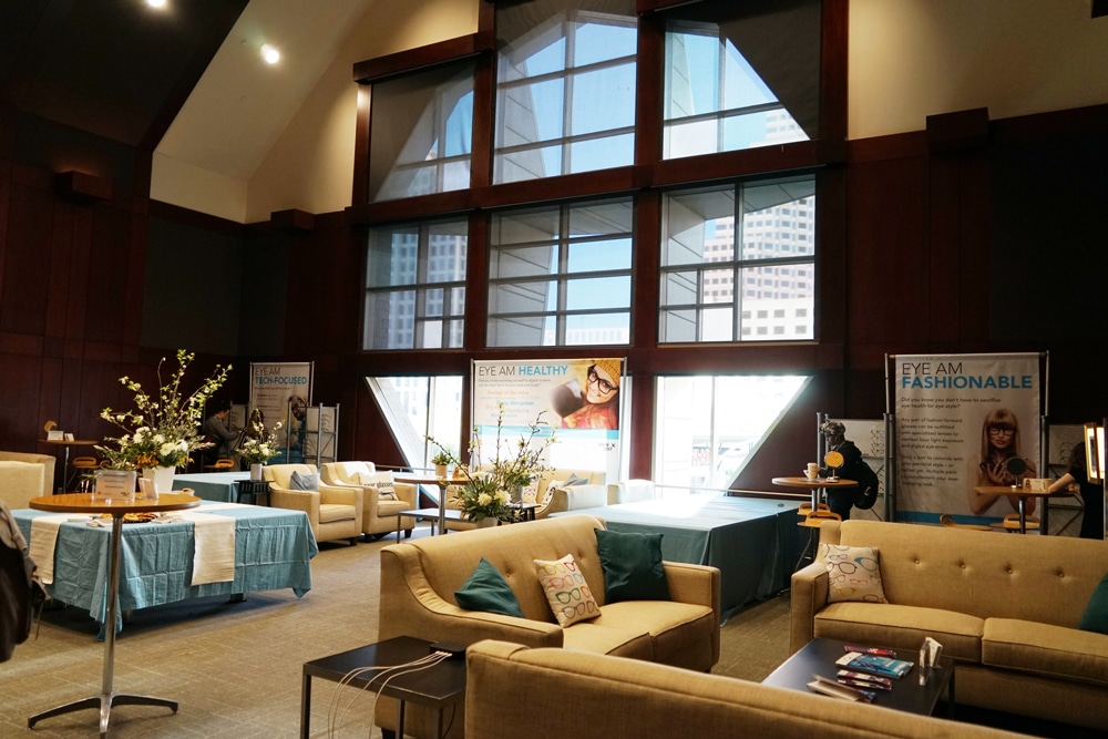 Measuring 37 by 43 ft., the Austin Suite offered seating for 24 and featured full audiovisual and IT capabilities—designed for high-level meetings and presentations. Photo courtesy of the Austin Convention Center Department.