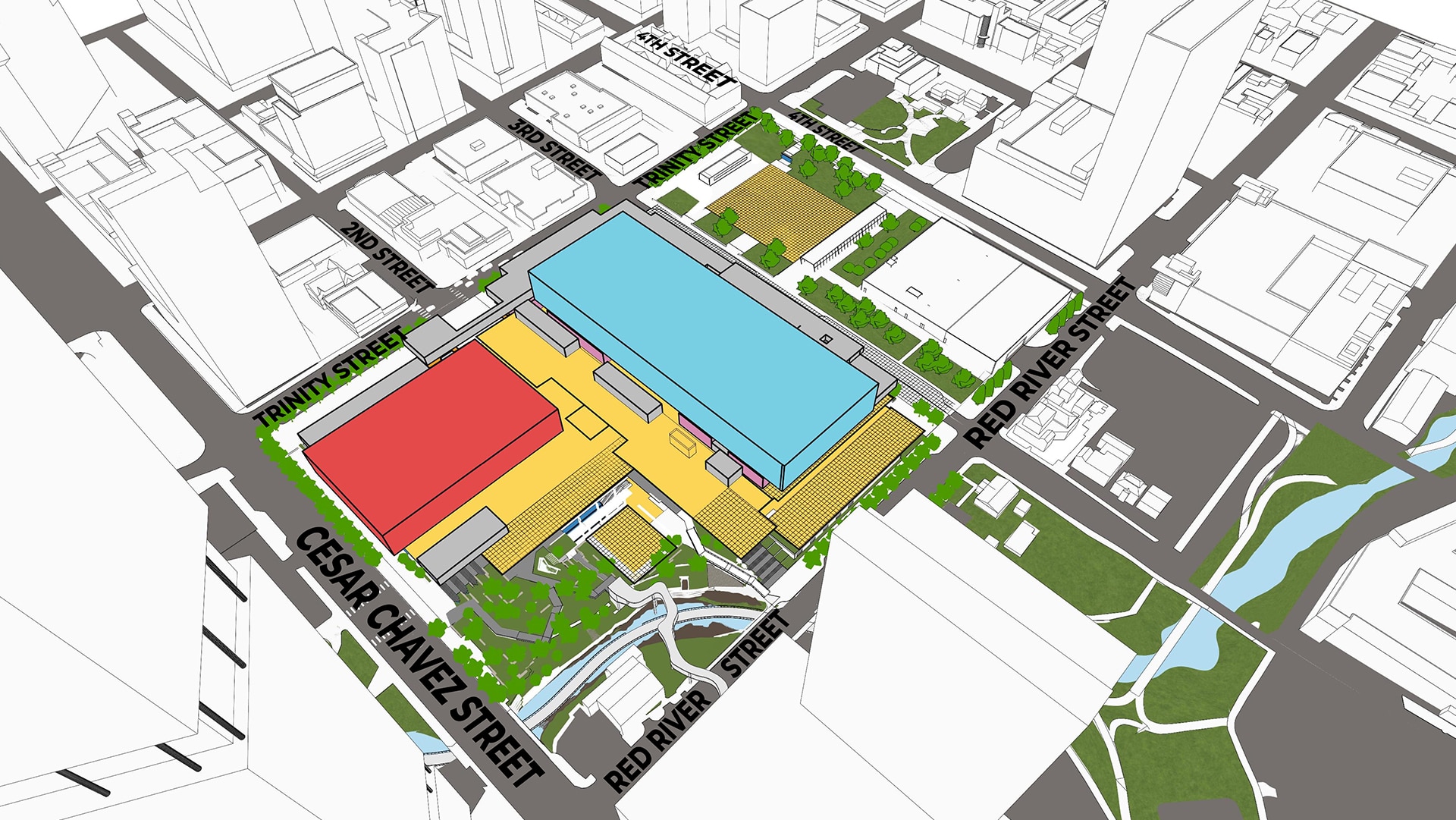 Austin Convention Center Street Grid